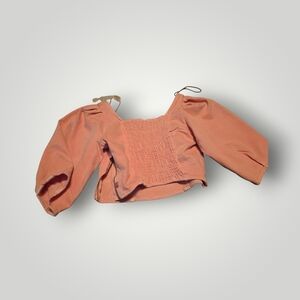 Levi's Coral Off-Shoulder Blouse